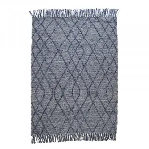 Riley Rug 190x280cm in Ivory/Indigo by OzDesignFurniture, a Contemporary Rugs for sale on Style Sourcebook