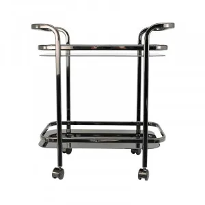 Trist Bar Trolley 71x74cm in Black by OzDesignFurniture, a Sideboards, Buffets & Trolleys for sale on Style Sourcebook