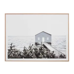 Winter Boathouse Framed Print in 150 x 112cm by OzDesignFurniture, a Prints for sale on Style Sourcebook