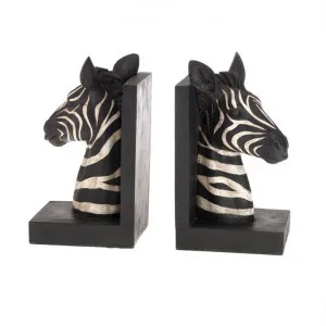 Polyresin Zebra Bookends - H22cm by Casa Uno, a Desk Decor for sale on Style Sourcebook