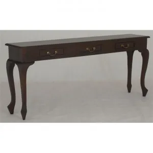 Queen Ann Mahogany Timber Sofa Table, 180cm, Mahogany by Centrum Furniture, a Console Table for sale on Style Sourcebook