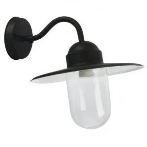Alley IP44 Exterior Angled Wall Light, Black by Oriel Lighting, a Outdoor Lighting for sale on Style Sourcebook