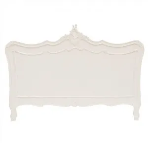 Fourchambault Hand Crafted Mahogany Queen Size Headboard, White by Millesime, a Bed Heads for sale on Style Sourcebook
