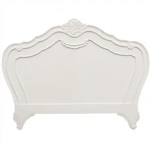 Challuy Hand Crafted Mahogany King Size Headboard, White by Millesime, a Bed Heads for sale on Style Sourcebook