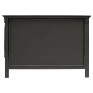 Belley Hand Crafted Mahogany Timber  Bed Headboard, Queen, Black by Millesime, a Bed Heads for sale on Style Sourcebook