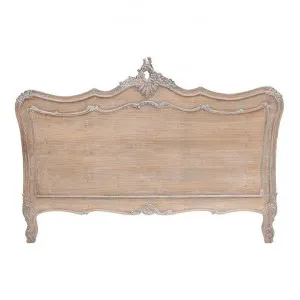 Fourchambault Hand Crafted Mahogany King Size Headboard, Weathered Oak by Millesime, a Bed Heads for sale on Style Sourcebook