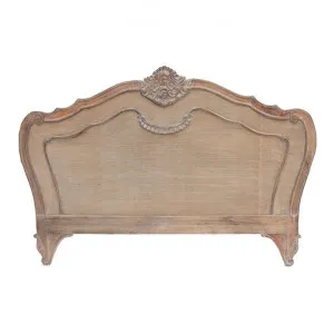 Challuy Hand Crafted Timber Bed Headboard, Queen, Weathered Oak by Millesime, a Bed Heads for sale on Style Sourcebook