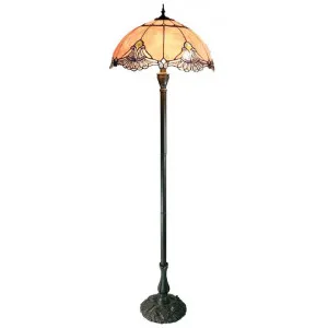 Memphis Tiffany Style Stained Glass Floor Lamp, Blush by GG Bros, a Floor Lamps for sale on Style Sourcebook