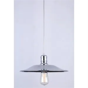 Vintage Industrial Dish Shade Pendant Light with Edison Style Light Bulb - Small by ArteVista Emporium, a Pendant Lighting for sale on Style Sourcebook