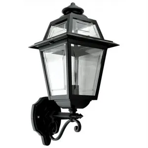 Avignon Italian Made IP43 Exterior Up Wall Lantern, Black by Domus Lighting, a Outdoor Lighting for sale on Style Sourcebook