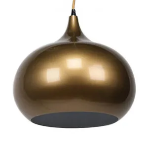 Kirke Metal Pendant Light, Pearl Gold by Shelon Lights, a Pendant Lighting for sale on Style Sourcebook