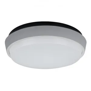 Disc IP54 Indoor / Outdoor LED Oyster Light, 3000K, 24cm, Silver by Domus Lighting, a Spotlights for sale on Style Sourcebook