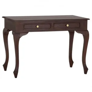 Queen Ann Mahogany Timber Desk, 105cm, Chocolate by Centrum Furniture, a Desks for sale on Style Sourcebook