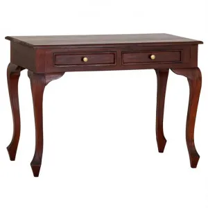 Queen Ann Mahogany Timber Desk, 105cm, Mahogany by Centrum Furniture, a Desks for sale on Style Sourcebook