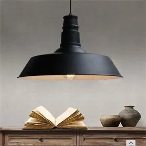 Daniel Industrial Iron Pendant Light, Large, Black by Laputa Lighting, a Pendant Lighting for sale on Style Sourcebook