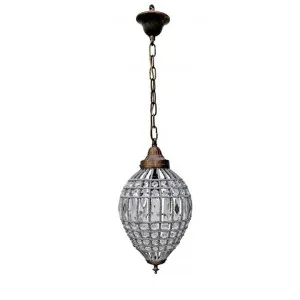 St Loren French Inspired Crystal Pendant Light, Small by Emac & Lawton, a Pendant Lighting for sale on Style Sourcebook