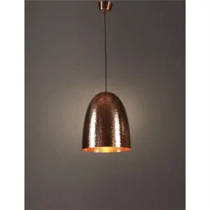 Dolce Hammered Metal Pendant Light, Copper by Emac & Lawton, a Pendant Lighting for sale on Style Sourcebook