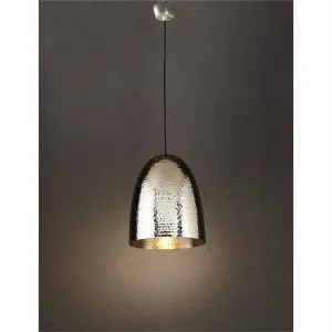 Dolce Hammered Metal Pendant Light, Silver by Emac & Lawton, a Pendant Lighting for sale on Style Sourcebook