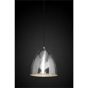 Egg Metal Pendant Light, Silver by Emac & Lawton, a Pendant Lighting for sale on Style Sourcebook