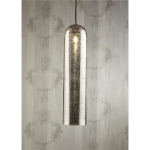 Moroccan Pipe Metal Pendant Light - Silver by Emac & Lawton, a Pendant Lighting for sale on Style Sourcebook