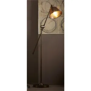 Winslow Adjustable Metal Floor Lamp - Antique Brass by Emac & Lawton, a Floor Lamps for sale on Style Sourcebook