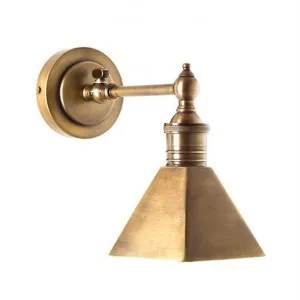 Mayfair Metal Wall Sconce - Antique Brass by Emac & Lawton, a Wall Lighting for sale on Style Sourcebook
