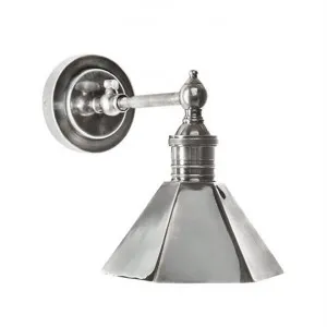 Mayfair Metal Wall Sconce - Antique Silver by Emac & Lawton, a Wall Lighting for sale on Style Sourcebook