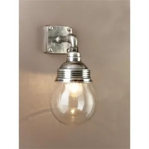 Dover IP54 Metal Indoor / Outdoor Wall Light,  Antique Silver by Emac & Lawton, a Wall Lighting for sale on Style Sourcebook