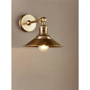 Bristol Metal Wall Light, Antique Brass by Emac & Lawton, a Wall Lighting for sale on Style Sourcebook