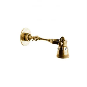 Seattle Metal Long Arm Wall Light, Antique Brass by Emac & Lawton, a Wall Lighting for sale on Style Sourcebook