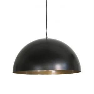 Helios Metal Pendant Light - Black/Gold by Shelon Lights, a Pendant Lighting for sale on Style Sourcebook