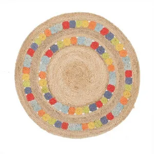 Little Miss Daisy Hand Braided Jute Indoor/Outdoor 120cm Round Rug by Rug Culture, a Outdoor Rugs for sale on Style Sourcebook