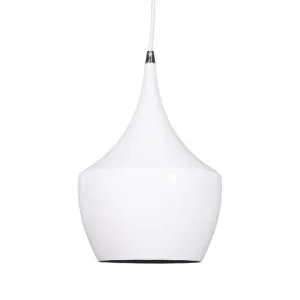 Ebbe Metal Pendant Light - White by Shelon Lights, a Pendant Lighting for sale on Style Sourcebook