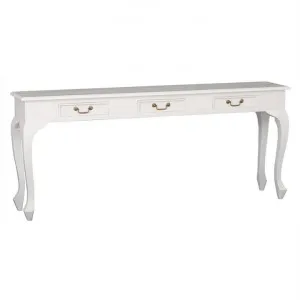 Queen Ann Mahogany Timber Sofa Table, 180cm, White by Centrum Furniture, a Console Table for sale on Style Sourcebook