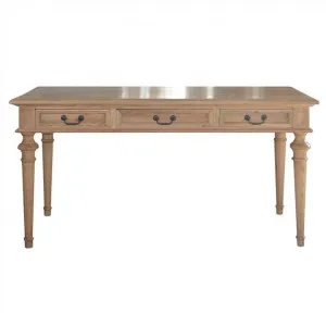Phillip Scott Oak Timber Writing Desk, 152x75cm, Natural Oak by Manoir Chene, a Desks for sale on Style Sourcebook