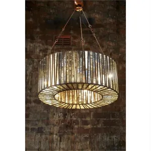 Witney Metal and Glass Ring Pendant Light - Small by Emac & Lawton, a Pendant Lighting for sale on Style Sourcebook
