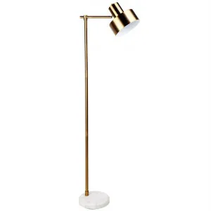 Marlin Marble Base Metal Floor Lamp by Cozy Lighting & Living, a Floor Lamps for sale on Style Sourcebook