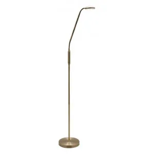 Dylan Metal LED Floor Lamp, Antique Brass by Mercator, a Floor Lamps for sale on Style Sourcebook