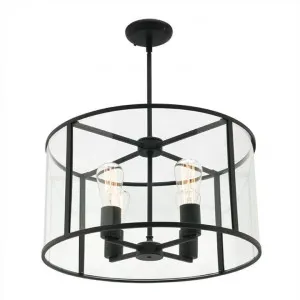 Liverpool Metal and Glass Round Pendant Light, Large by Mercator, a Pendant Lighting for sale on Style Sourcebook