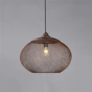 Carlo Metal Mesh Pendant Light, Large, Rust by Emac & Lawton, a Pendant Lighting for sale on Style Sourcebook