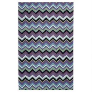 Anywhere Chevron Hand Tufted Indoor/Outdoor Rug, 180x280cm, Plum by Colorscope, a Outdoor Rugs for sale on Style Sourcebook