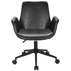 Marseille Faux Leather Office Chair, Black by Maison Furniture, a Chairs for sale on Style Sourcebook