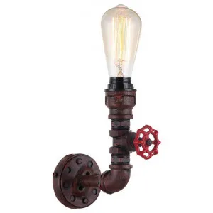 Steam Aged Iron Pipe 1 Light Wall Sconce by CLA Ligthing, a Wall Lighting for sale on Style Sourcebook