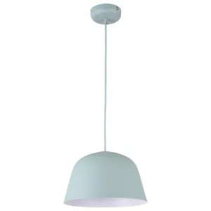 Pastel Iron Pendant Light, Angled Dome, Matt Green by CLA Ligthing, a Pendant Lighting for sale on Style Sourcebook