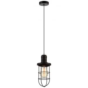 Blackband Iron Caged Pendant Light, Curved, Black by CLA Ligthing, a Pendant Lighting for sale on Style Sourcebook