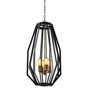 Gamba Metal Frame Pendant Light, Slim, Bronze by CLA Ligthing, a Pendant Lighting for sale on Style Sourcebook