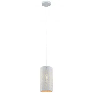 Modello Etched Iron Pendant Light, White by CLA Ligthing, a Pendant Lighting for sale on Style Sourcebook
