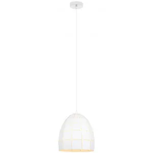 Armis Iron Tiled Pendant Light, Ellipse, White by CLA Ligthing, a Pendant Lighting for sale on Style Sourcebook