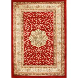 Istanbul Medallion Turkish Made Oriental Rug, 230x160cm, Red by Rug Culture, a Outdoor Rugs for sale on Style Sourcebook
