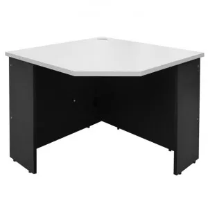 Logan Wide Corner Unit, White / Black by YS Design, a Desks for sale on Style Sourcebook